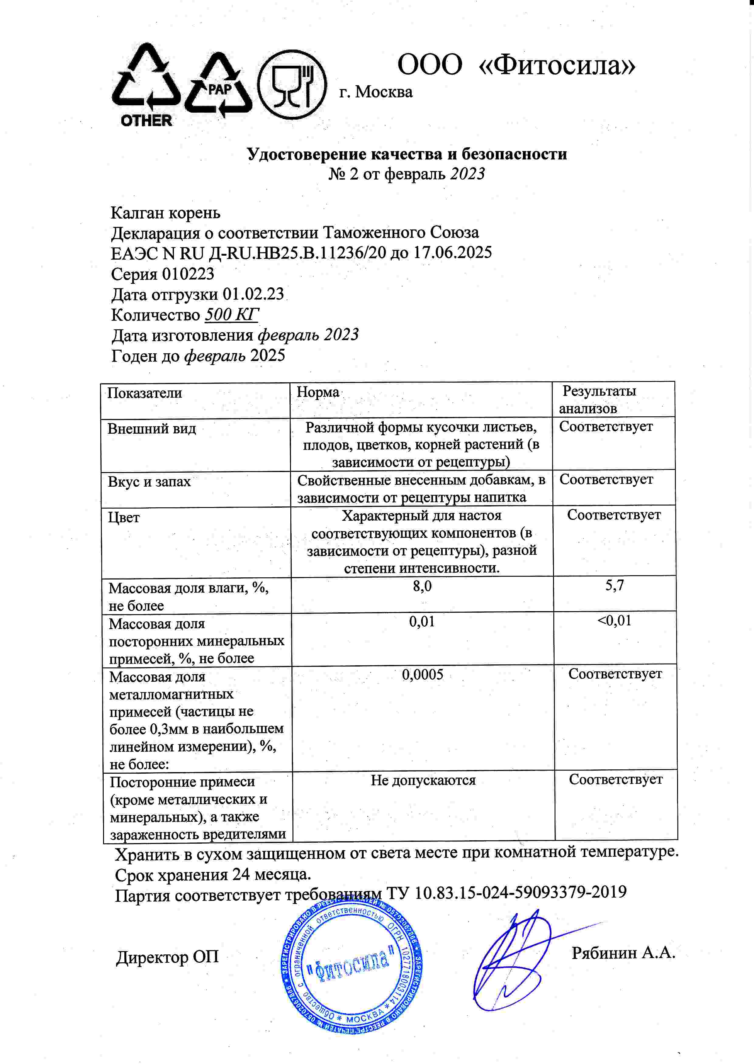 Паспорт №010223
